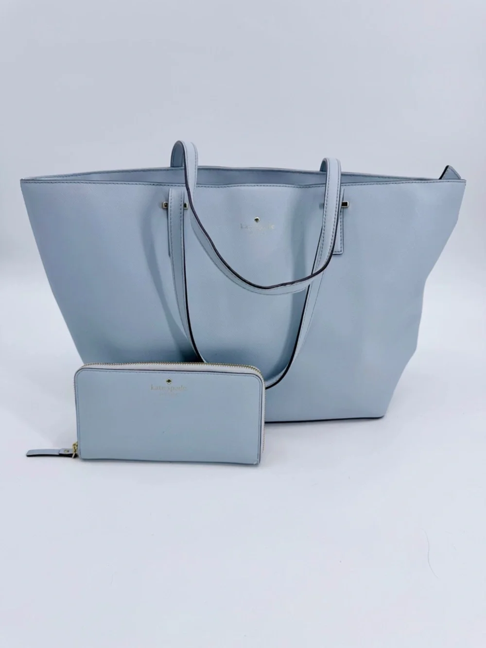KATE SPADE New York Cedar Street Medium Harmony Tote And Wallet Set Powder Blue